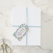 Benutzerdefinierte Meldung für helles Blumenmuster Geschenkanhänger (Mit Garn)