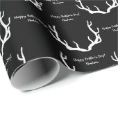 Benutzerdefinierte Meldung für schwarze und weiße  Geschenkpapier (Rolleneckpunkt)