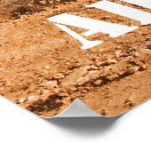 Benutzerdefinierte Meldung für Zugmaschinen Poster (Ecke)