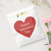 Benutzerdefinierte Meldung "Großes rotes Herz" Geschenktütchen (Versiegelt)