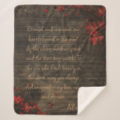 Benutzerdefinierte Meldung Holz und Kirschblossom Sherpadecke (Vorderseite)