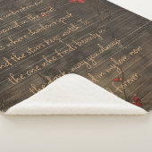 Benutzerdefinierte Meldung Holz und Kirschblossom Sherpadecke (3/4)