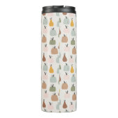 Benutzerdefinierte Meldung/Name Wasserfarbenkürbis Thermosbecher (Rückseite)