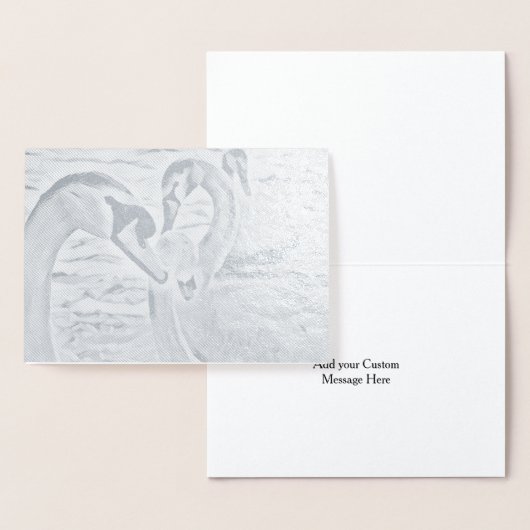 Benutzerdefinierte Meldung "Schöne Foil Flock" der Folienkarte (Anzeige)