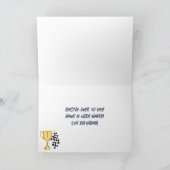 Benutzerdefinierte Meldungsboten 4. Geburtstag Karte (Innenseite)