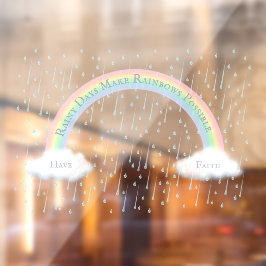 Benutzerdefinierte Meldungsfelge und flauschige we Fensteraufkleber