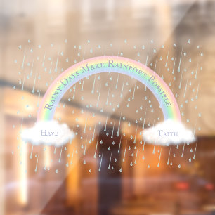 Benutzerdefinierte Meldungsfelge und flauschige we Fensteraufkleber