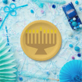 Benutzerdefinierte Menorah Paper-Teller Pappteller (Party)