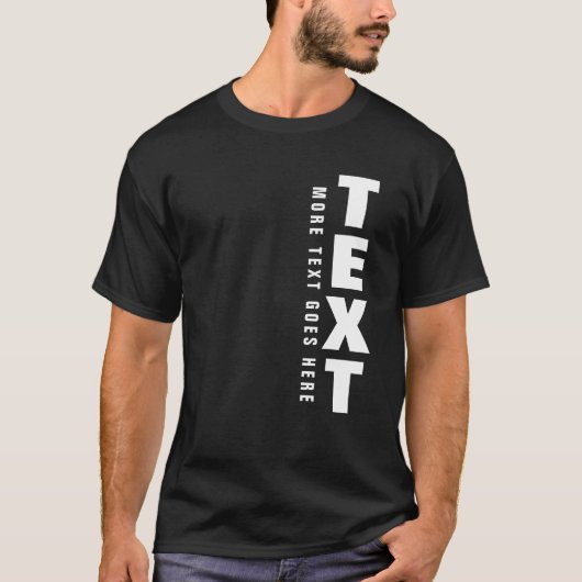 Benutzerdefinierte Mens Moderne Textvorlage für gr T-Shirt (Vorderseite)
