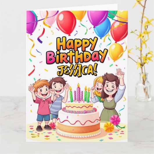 Benutzerdefinierte Message Card - Personalisierter Karte (Gelbe Blume)