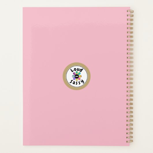 Benutzerdefinierte Message Pink Swirl und Gold Tri Planer (Rückseite)