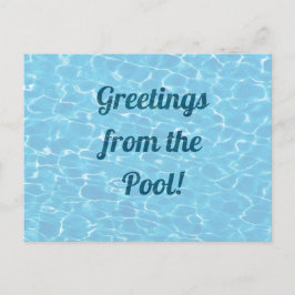 Benutzerdefinierte Message Swimming Pool Postkarte