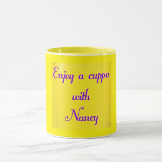 Benutzerdefinierte Message-Tasse Tasse (Zentrum)