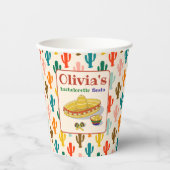 Benutzerdefinierte mexikanische Fiesta-Junggeselli Pappbecher (Vorderseite)