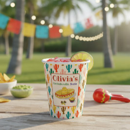 Benutzerdefinierte mexikanische Fiesta-Junggeselli Pappbecher