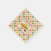 Benutzerdefinierte mexikanische Fiesta-Junggeselli Serviette (Ecke)