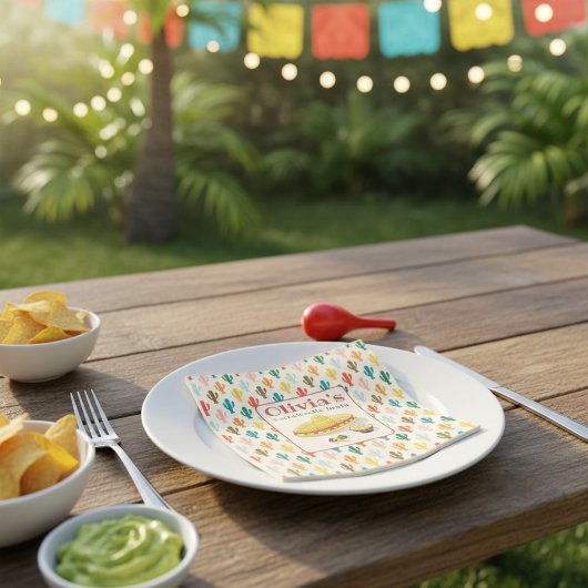 Benutzerdefinierte mexikanische Fiesta-Junggeselli Serviette