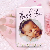 Benutzerdefinierte Midfrau-Fotokarte | Die ersten Dankeskarte