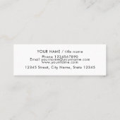 Benutzerdefinierte Minikarten-Vorlage für die iris Mini Visitenkarte (Rückseite)