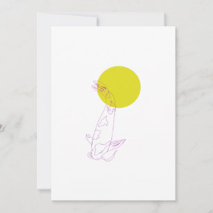 Benutzerdefinierte Minimal Koi-fish Grußkarten Feiertagskarte
