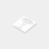 Benutzerdefinierte minimalistische Abschlussfeier  Post-it Klebezettel (angewinkelt)