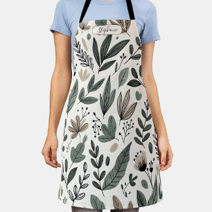 Benutzerdefinierte minimalistische botanische Küch Schürze