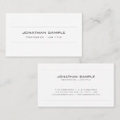 Benutzerdefinierte Minimalistische, elegante Mit M Visitenkarte (Vorne/Hinten)