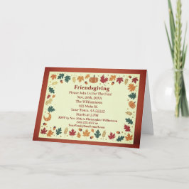 Benutzerdefinierte Minimalistische Fall-Freundscha Feiertagskarte