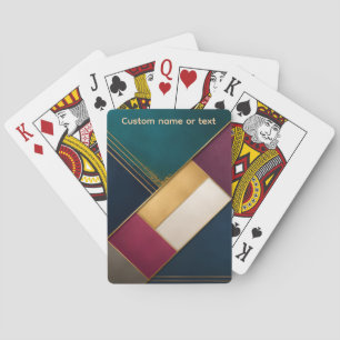 Benutzerdefinierte minimalistische Geometrie Spielkarten