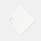 Benutzerdefinierte minimalistische Hochzeitstücher Serviette (Ecke)