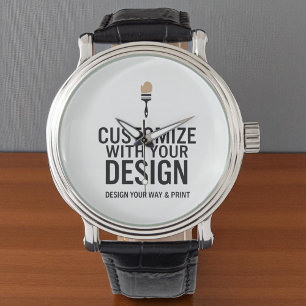 Benutzerdefinierte minimalistische personalisierte armbanduhr
