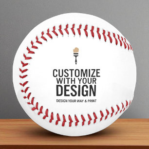 Benutzerdefinierte minimalistische personalisierte baseball