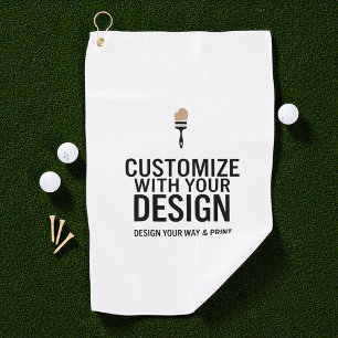 Benutzerdefinierte minimalistische personalisierte golfhandtuch