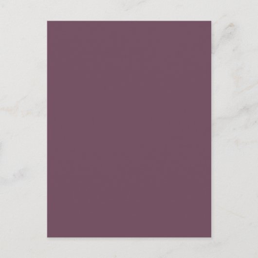 Benutzerdefinierte Minimalistische Postkarte (Vorderseite)