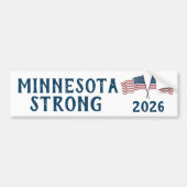 Benutzerdefinierte Minnesota-Widerstand Autoaufkleber (Vorne)