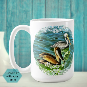 Benutzerdefinierte Mismaloya Pelikane Mexico 0329 Kaffeetasse