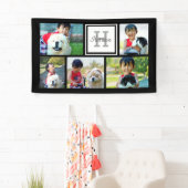 Benutzerdefinierte Mit Monogramm 5-Foto-Mosaik-Bil Banner (Insitu)