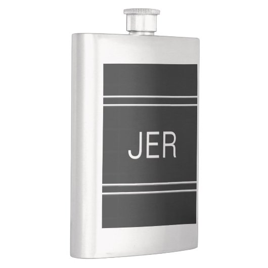 Benutzerdefinierte Mit Monogramm Initialen Drink C Flachmann (Rechts)