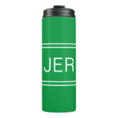 Benutzerdefinierte Mit Monogramm Initialen Drink R Thermosbecher (Vorderseite)