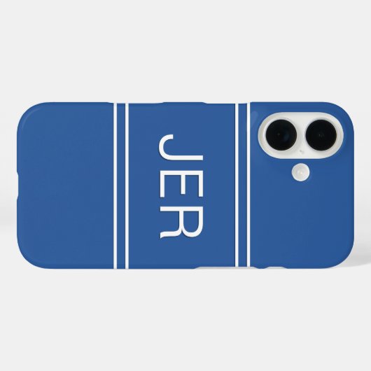 Benutzerdefinierte Mit Monogramm Initialen Moderne Case-Mate iPhone Hülle (Rückseite (Horizontal))