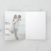 Benutzerdefinierte Mit Monogramm Liebe Herzpfeile Karte (Innenseite)