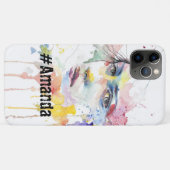 Benutzerdefinierte Mit Monogramm niedliche Grafikf Case-Mate iPhone Hülle (Rückseite (Horizontal))