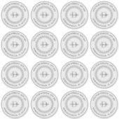 Benutzerdefinierte Mit Monogramm Rücksendeadresse Aufkleber (Vorderseite)