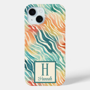 Benutzerdefinierte Mit Monogramm Wasserfarbe Gemus Case-Mate iPhone Hülle
