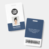 Benutzerdefinierte Mitarbeiter - Foto, BarCode, gr Ausweis (Vorder- & Rückseite)