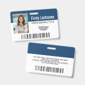 Benutzerdefinierte Mitarbeiter - Foto, Barcode, Lo Ausweis (Vorder- & Rückseite)