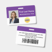 Benutzerdefinierte Mitarbeiter - Foto, Barcode, Lo Ausweis (Vorder- & Rückseite)