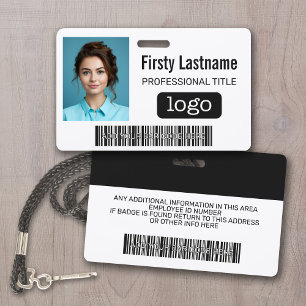 Benutzerdefinierte Mitarbeiter - Foto, Barcode, Lo Ausweis
