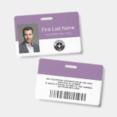 Benutzerdefinierte Mitarbeiter - Foto, Barcode, Lo Ausweis (Vorder- & Rückseite)