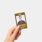 Benutzerdefinierte Mitarbeiter-Foto-ID Ausweis (Handheld)